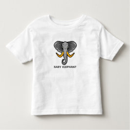 Cute Elephant Head Toddler T-Shirt Wild Animal  トドラーTシャツ