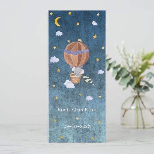 Cute Elephant in Magical Night With Moon And Stars (スタンド正面)