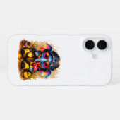 Cute Elephant iPhone 16 Case Rain Kawaii 16ケース (裏面横)