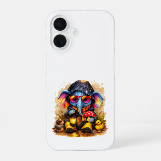 Cute Elephant iPhone 16 Case Rain Kawaii 16ケース