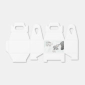 Cute Elephant Little Peanut On its Way Baby Shower フェイバーボックス (折り畳みなし)