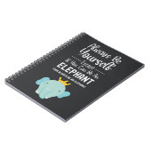 Cute Elephant Lover Gifts Fun Funny Animals ノートブック (左側)