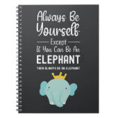 Cute Elephant Lover Gifts Fun Funny Animals ノートブック (正面)