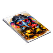 Cute Elephant Raincoat Kawaii Notebook ノートブック (右側)