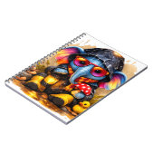 Cute Elephant Raincoat Kawaii Notebook ノートブック (左側)