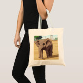 Cute elephant tote bag トートバッグ (正面(商品))