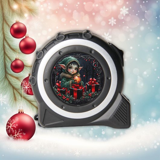 Cute Elf Child in Green Hooded Coat メジャー