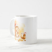 Cute Elf Christmas Mug Wrap コーヒーマグカップ (正面左)