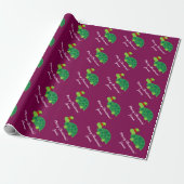 Cute Elf turtle Merry Christmas wrapping paper ラッピングペーパー (アンロールド)