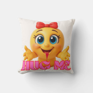 Cute Emoji Pillow – Kawaii Smile Face Home Decor クッション