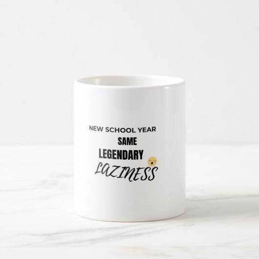 Cute Emoji School Mug コーヒーマグカップ (中央)