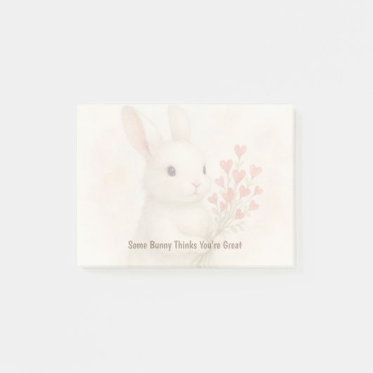 Cute Encouraging Post-it® Notes Desk Note Pad ポストイット (正面)