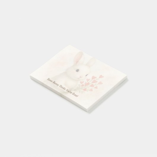 Cute Encouraging Post-it® Notes Desk Note Pad ポストイット (アングル)