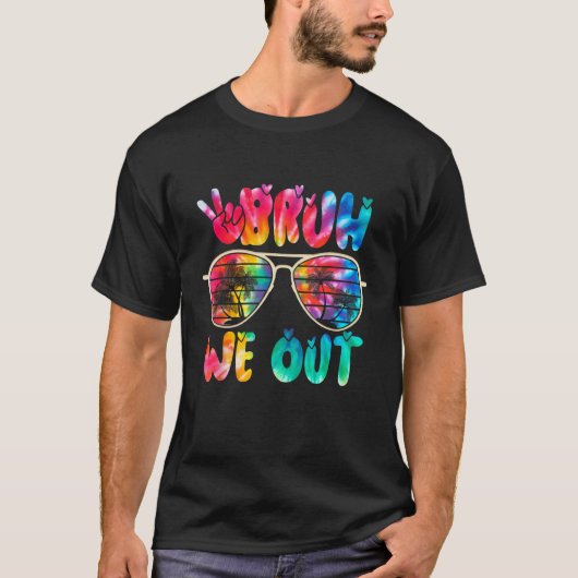 Cute End Of School Year Teacher Summer Bruh We Out Tシャツ (正面)