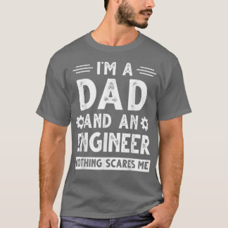 Cute Engineer Dad Men Father's Day Mechanical Engi Tシャツ