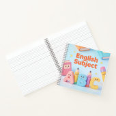 Cute English Subject ABC Learning Kawaii Notebook  ノートブック (内部)