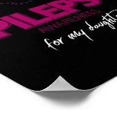 Cute Epilepsy Awareness For My Daughter  ポスター (角)