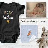 Cute ersonalized Burp Cloth with Moose ウォッシュタオル