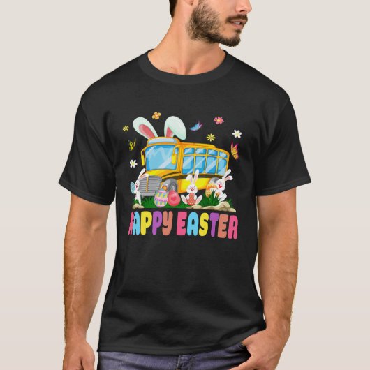 Cute Every Bunny s Favorite School Bus Driver Happ Tシャツ (正面)