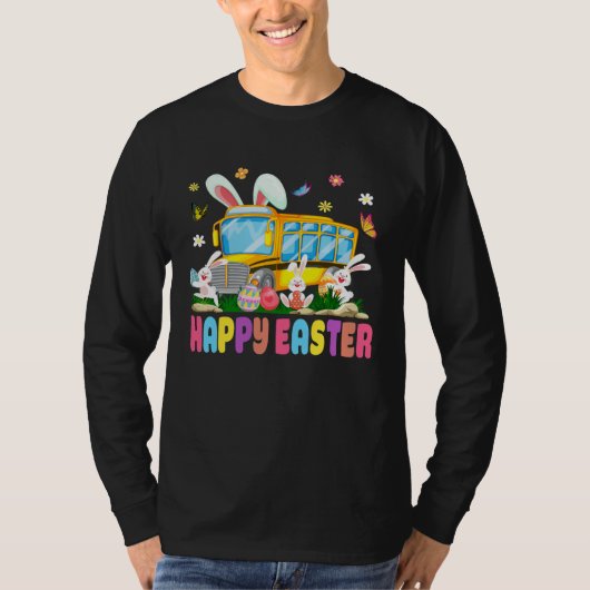 Cute Every Bunny s Favorite School Bus Driver Happ Tシャツ (正面)