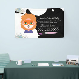 Cute Face Painting Facepainter Clown 横断幕