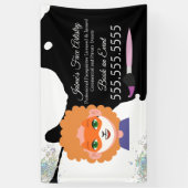 Cute Face Painting Facepainter Clown  横断幕 (縦)