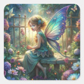 Cute Fairy  スクエアシール (正面)