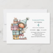 Cute Fairy Girl 3rd Birthday Whimsy Magical invite 招待状 (正面)