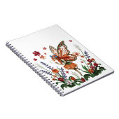 Cute Fairy in a Floral Garden Filigree ノートブック (右側)
