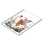 Cute Fairy in a Floral Garden Filigree ノートブック (左側)