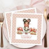 Cute Fairy Mushroom Pink Floral Birthday Party 