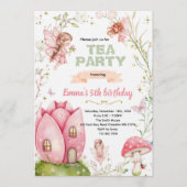 Cute fairy party invitation 招待状 (正面)