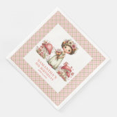 Cute Fairy Pink Floral Party Birthday Custom Name  (コーナー)