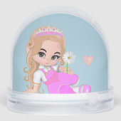 Cute Fairy Princess Sweet Sixteen Snow Globe  (裏面)