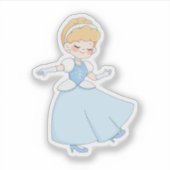 Cute Fairy Tale Princess Pastel Dress Vinyl シール (正面)