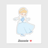 Cute Fairy Tale Princess Pastel Dress Vinyl  シール (シート)