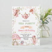 Cute fairy tea party invitation 招待状 (スタンド正面)