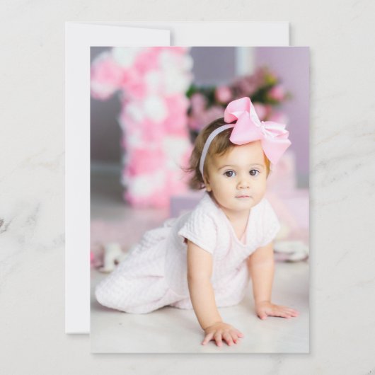 Cute Fairytale Princess Birthday 招待状 (裏面)