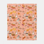 Cute Fall Fleece Blanket フリースブランケット (正面)