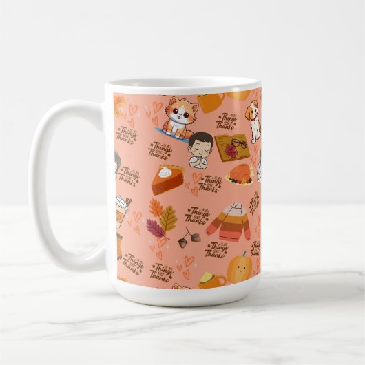 Cute Fall Mug コーヒーマグカップ (左)