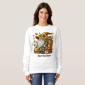 Cute Fall Seasonal gnome add text スウェットシャツ (正面フル)