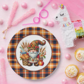 Cute Fall Seasonal gnome party  ペーパープレート (パーティー)