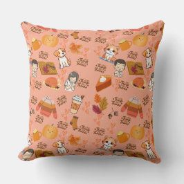 Cute Fall Throw pillow クッション