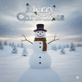 Cute Family Merry Christmas オーナメントカード