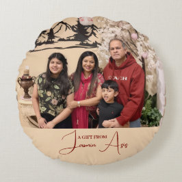 Cute family Personalized Gift From ラウンドクッション
