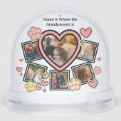 Cute Family Retro Heart Flowers Smile Groovy Photo (裏面)