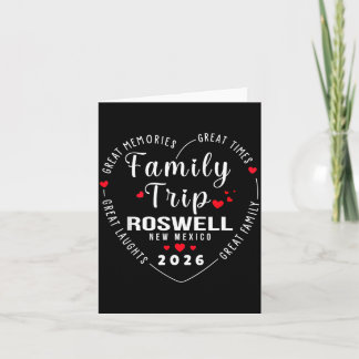 Cute Family Trip Roswell New Mexico 2026 Memories カード