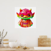 Cute Fantasy Doll Poster Wall Art for Stylish Cozy ポスター (キッチン)