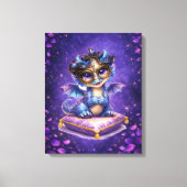Cute Fantasy Dragon Canvas Wall Art キャンバスプリント (正面)