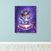 Cute Fantasy Dragon Canvas Wall Art キャンバスプリント (インサイチュ (ウッドフロア))